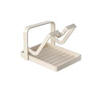 Generico Pot Lid Organizer For Cabinet - Efficient Spatula Stand With Spoon Rest - Hygiene-Focused Steel Pan Lid Holder With Removable Drip Tray,Strong For Spatula Ladle Spoon Kitchen Countertop