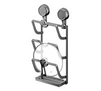 Generico Pot Lid Organizer, Organizer Rack, 3 Tier Storage Holder, 17.32x7.28x3.15 Inches Space Saving Metal Stand, for Adjustable Kitchen Cabinet, Door Corner, Pantry, Rv, Apartment Organization