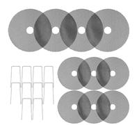 Generico Pot Soil Cover - 10 Pieces Cuttable Protective Mesh Grid Cover with Stakes, Outdoor Garden Pot Soil Guards | for Dogs Cats Pets Animals Squirrel And Others