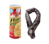 Generico Potato Chip Snake Prank - Jumping Spring Loaded Toy, Classic Novelty Gag Gift, Realistic Snack Can Design, Surprising Party Trick, Reusable Shocking Fun | For Adults