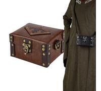 Generico Potion Bottle Box - 5.51x4.33x3.15 inches Vintage Costume Prop PU Leather - Alchemy Box With 12 Potion Bottles | for School Event Stage Party Photography Collection Men Adults Teens