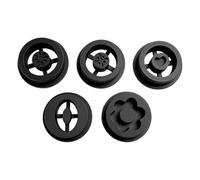 Generico Pottery Base Mold Set - 5 PCS Foot Ring Stamp, Clay Craft Tool | Pottery Foot Molder for DIY Wheel Projects Plates Bowls Cups Women Men Beginners