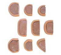 Generico Pottery Handle Making Tool - 9 Piece Wooden Molds | Mug Handle Shaping Tools for Pottery, Sculpture, Modeling, Art Projects, Home Studio, Classroom, Beginners, Adults, Kids, Ceramic Craft