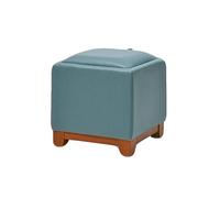 Generico Pouf Contenitore Quadrato Imbottito, Rettangolare Piccolo Con Gambe, Sgabello Da Trucco, Sedile In Pelle, For Camera Letto(Color1)