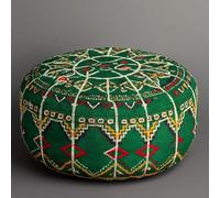 Generico Pouf Marocchino in Kilim Fatta a Mano Ø60 cm H25 - Artigianale, Ampio e Resistente, Perfetto per Seduta, Poggiapiedi o Arredo Boho/Etnico per Salotto, Camera e Ambienti Creativi 0512251210