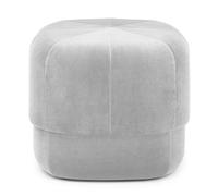 Generico Pouf Multifunzionale Rotondo in Velluto, Comodo poggiapiedi Imbottito, Sgabello per Cambiare Le Scarpe, per Soggiorno, Camera da Letto, Ingresso, corridoio, Grigio Chiaro 40x40x40