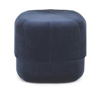 Generico Pouf Multifunzionale Rotondo in Velluto, Comodo poggiapiedi Imbottito, Sgabello per Cambiare Le Scarpe, per Soggiorno, Camera da Letto, Ingresso, corridoio, Blu 40x40x40 cm (16x16x