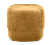 Generico Pouf Multifunzionale Rotondo in Velluto, Comodo poggiapiedi Imbottito, Sgabello per Cambiare Le Scarpe, per Soggiorno, Camera da Letto, Ingresso, corridoio, Giallo 40x40x40 cm (16x