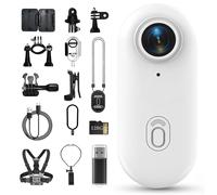 Generico POV Camera, 2025 New body camera, 4k Pocket Thumb Action Cam,170° Wide Angle,Wearable Video Recording, for Cycling, Diving and Outdoors Activities (White,128G)