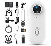 Generico POV Camera, 2025 New body camera, 4k Pocket Thumb Action Cam,170° Wide Angle,Wearable Video Recording, for Cycling, Diving and Outdoors Activities (White,64G)