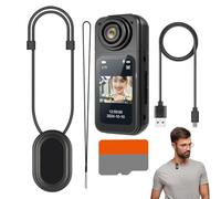 Generico Pov Camera, Hands- Thumb Action Camcorder, Compact Hd Sports Camera, 180° Wide-Angle Lens, 2.7k High-Resolution Video, Travel Pet Walking Baby Cycling, 2.56x0.98x0.98 Inches