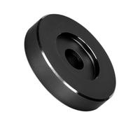 Generico Precise Large Hole Dome Adapter For Records, 1.5x1.5x0.31 inches | First Title Specifies Solid Aluminum Universal Adapter For 45 Turntables. Second Title Highlights Precise Large Hole Dome Ada