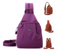 Generico Preferablen Bag, Vovtva Waterproof 2-Way Commuting Bag, Preferable Large Capacity Oxford Women Backpack Shoulder Bags (Purple)