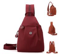 Generico Preferablen Bag, Vovtva Waterproof 2-Way Commuting Bag, Preferable Large Capacity Oxford Women Backpack Shoulder Bags (Red)