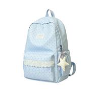 Generico Preppy Backpack - 410g Lightweight Large Capacity Lace Schoolbag | Cute Aesthetic Backpack for School Zoo Parties Park Garden Camping Picnic Walking Tablets Textbooks Snacks Toys
