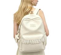 Generico Preppy Backpack - Cute Girly Bag | Lightweight Large Capacity | Nylon material • Lightweight 410g design • 29 × 13 × 43cm size for toys, snacks and travel