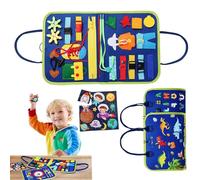 Generico Preschool Busy Book, Children Soft Sensory Board, Adorable Supplies Toys, Life Skills Development Toy, Fine Motor Activities Road Trip Plaything for Kindergarten And Homeschool
