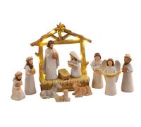 Generico Presepe Completo - Statuine Del Presepe In Resina Per Il Natale,Per Feste Natalizie - Decorazioni per Cameretta Salotto Mensola