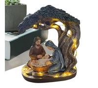 Generico Presepe di Natale,Albero Religioso Con | Presepe Illuminato Set Decorazioni Natale - Per La Decorazione Della Casa Interno Ed Esterno Tavolo Camera Da Soggiorno Ufficio Scuola Fattoria