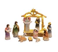Generico Presepi Figure | Statuine Del Presepe In Resina Per Il Natale,Decorazione Stagionale per Camera Appartamento Scuola,Camera Soggiorno Ufficio Scuola Festa