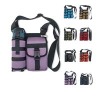 Generico Prevalente Shoulder Bag, Prevalentn Shoulder Bags With Water Bottle Holder, Para Deportes Al Aire Libre (Purple)