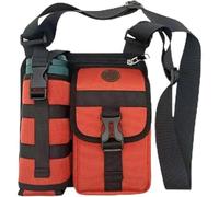 Generico Prevalentn Shoulder Bags with Water Bottle Holder, Prevalentn Multi Compartment Lightweight Outdoor Travel Crossbody Bag (Orange)
