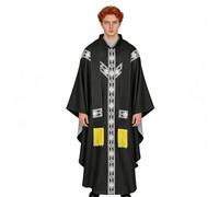 Generico Priest Costume - Catholic Chasuble With Ribbon | Father Mass Cloak Cosplay Costume For Men, Masquerades, Carnivals, Stage, Photoshoot, Wedding, Holiday, Party, Religious And Cosplay Events