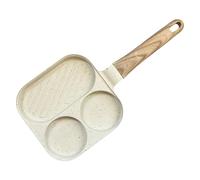 Genérico Prima colazione padella frying - 3 -Parte con scomparti divisori | per la cottura per induzione della stufa elettrica Gastronomia domestica Uova di coppia