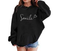 Generico Primavera Giacca Eleganti Ragazze Manica Lunga Morbida Felpe Elegante Leggero Sweatshirt Basic Comfort Traspirante Felpa Economici Casual Scuola Cappotto per Tutti I Giorni Usura