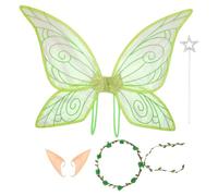 Generico Princess Wings, Fairy Costume Wings, Cosplay Angel Wings, Lightweight Fabric Build, Comfortable Elastic Straps, Party Dress Up Halloween Use, 25.2x16.93 Inches, 1 Piece