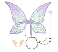 Generico Princess Wings, Fairy Costume Wings, Cosplay Angel Wings, Lightweight Fabric Build, Comfortable Elastic Straps, Party Dress Up Halloween Use, 25.2x16.93 Inches, 1 Piece