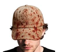 Generico Problema unisex Risolto il cappello di Halloween, Horror Funny Halloween Cappello unisex Borkey Cap, Tespaggio traspirato di sangue, per gli appassionati di costumi Nights Film Haunted House