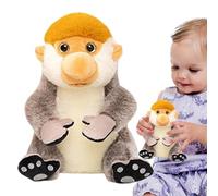 Generico Proboscis Monkey Plush, Cute Stuffed Animal Toy, Realistic Soft Huggable Doll, Collectible Plush, 8.66x7.87 Inches, Perfect Home Decoration for Bedroom, Living Room, Playroom Fun