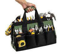Generico Professional Tool Storage Bag - MultiFunctional Waterproof Repair Organizer For Electricians & Plumbers | Wear Resistant Tool Bag With Shoulder Strap And Reinforced Handles