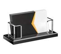 Generico Profile Info Stand, Identity Card Rack, 4.53x1.97x1.52 Inches Transparent Holder Tray, Clear Organizer for Exhibitions Meetings Seminars Conferences and Networking Events