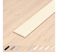 Generico Profilo Di Transizione Autoadesivo, 10-35 mm Striscia di Transizione per Pavimenti 3Pcs Copertura per Soglie in Alluminio per Pavimenti in Legno Laminato(Giallo chiaro,35 mmx0.9 m)