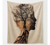 Generico Profilo Ombra plaid pile Astratto coperta letto 200 x 200 cm coperta flanella Marrone per divano soggiorno camera camera ospiti morbida studio casa pausa relax serata film uso quotidiano