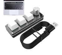 Generico Programmable Keyboard Knob With Custom Macros - Copy Paste Select All Shortcuts | Volume Control For E-sports Stock Trading | OXLAB Productivity Tool