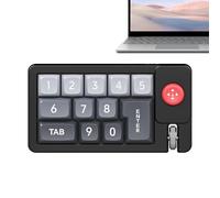 Generico Programmable Keypad, RGB Mechanical Hot Swappable Number Pad with Joystick, 5.39x2.95x1.5 inches Single Handed Wired Keyboard for, Graphic Design, and Computer Workstation Efficiency