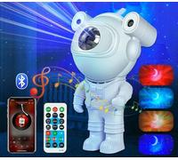 Generico Proiettore Cielo Stellato Luna Galassia Astronauta Luce Notturna RGB con Timer e Telecomando Cassa Speaker Bluetooth