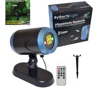 Generico Proiettore laser natale natalizio per esterno bluetooth con altoparlante musicale telecomando incluso luci a ritmo di musica