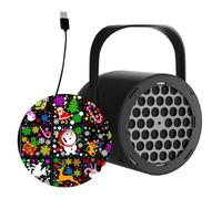 Generico Proiettore Luci Natale, Proiettore a LED Di Natale per Estern Ip65 Impermeabili, Proiettori Di Neve Cadente Rotanti, Per La Festa a Tema Natalizio, Giardino, Interni Ed Esterni