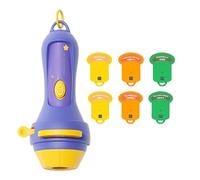 Generico Projector Flashlight - 6.3 Inches ABS Educational Projection Toy, 6 Themes Storytelling Learning Flashlight | Interactive Bedtime Projector For Preschoolers, Travel, Camping And Kindergarten