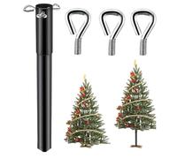 Generico Prolunga per Albero di Natale da 37 cm con 3 Viti di Fissaggio, Adatta a Pali per Alberi da 0,5-1,25 Pollici, Alzata per Alberi di Natale, Decorazioni stagionali per Interni