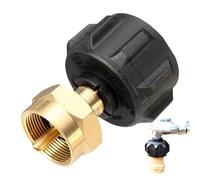 Generico Propane Bottle Adapter, QCC1 Regulator Connector for 1 LB Cylinder Refill, Fits Type1 QCC1 Propane Tank To Small Gas Container for Grills, Stoves, Heaters, 1.93x1.93x2.52in
