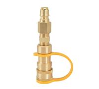 Generico Propane Quick Connect Fittings - Solid Brass Set, Convenient Shutoff Valve Adapters, Reliable Gas Hose Replacement Parts, Heavy Duty Camper Trailer Hardware - for RV Appliances And Fire Pits