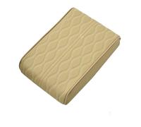 Generico Proposition/Propostion Memory Cotton Car Armrest Box Pad - Universal Leather Waterproof Center Console Cushion Cover, Armrest Protector for Cars, SUV & Truck (Beige,Small)
