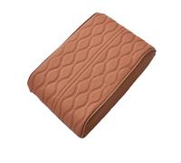 Generico Proposition/Propostion Memory Cotton Car Armrest Box Pad - Universal Leather Waterproof Center Console Cushion Cover, Armrest Protector for Cars, SUV & Truck (Brown,Large)