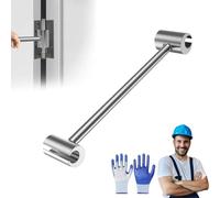 Generico Prosperousk Door Hinge Adjustment Tool, Hinges Gap Adjusting Wrench, Upgraded Steel Double-ended Door Hinge Repair Wrench, Heavy Duty Door Hinge Repair Tool for Residential Home (S)