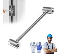 Generico Prosperousk Door Hinge Adjustment Tool, Hinges Gap Adjusting Wrench, Upgraded Steel Double-ended Door Hinge Repair Wrench, Heavy Duty Door Hinge Repair Tool for Residential Home (L)